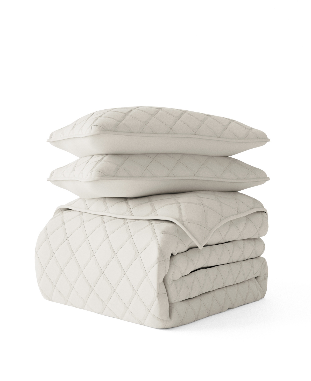 ienjoy Home All Season 3 Piece Diamond Stitch Quilt Set,
