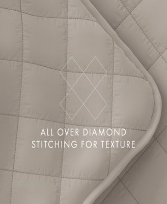 Diamond Stitch 3-Pc. Lightweight Quilt Set, King/California King