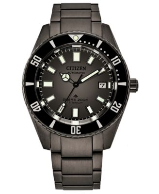 Citizen Men s Automatic Promaster Black Titanium Bracelet Watch 42mm Macy s