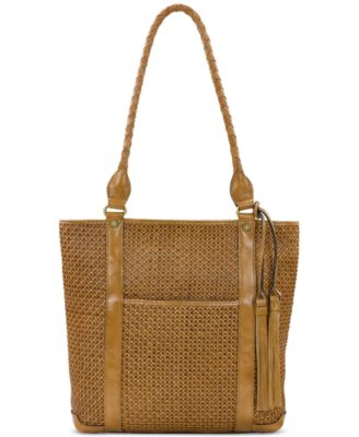 Patricia Nash - Rena Tassel Large Woven Leather Tote Bag
