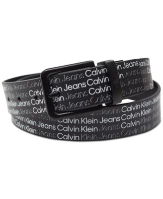 Calvin Klein - Men's Reversible Printed Logo Belt