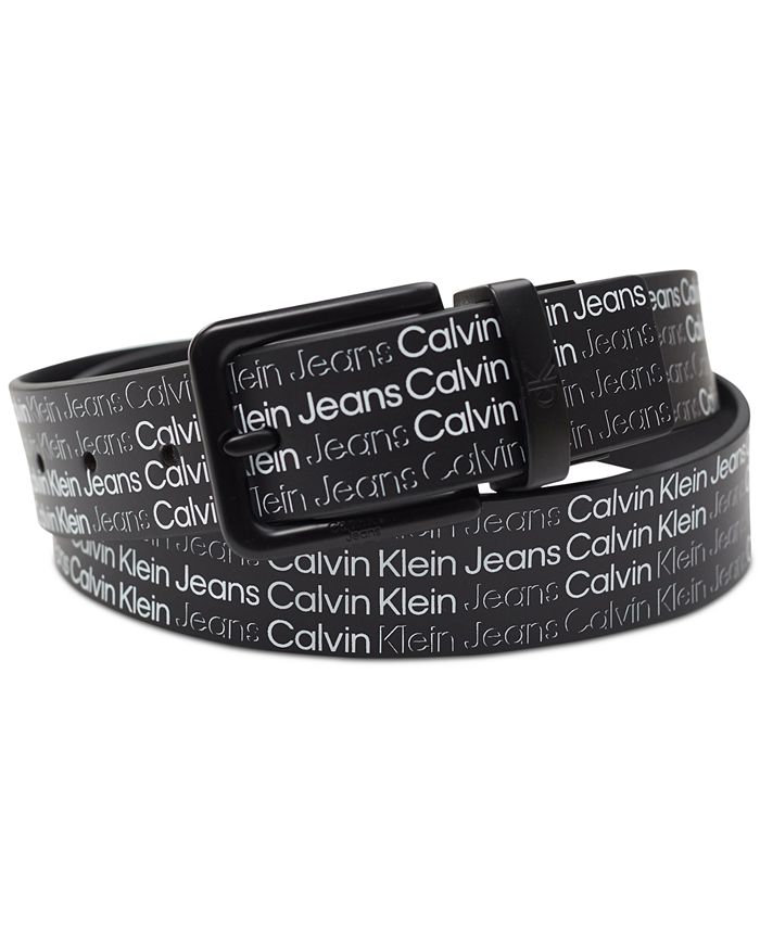 Calvin Klein Men\'s Reversible Printed Logo Belt - Macy\'s