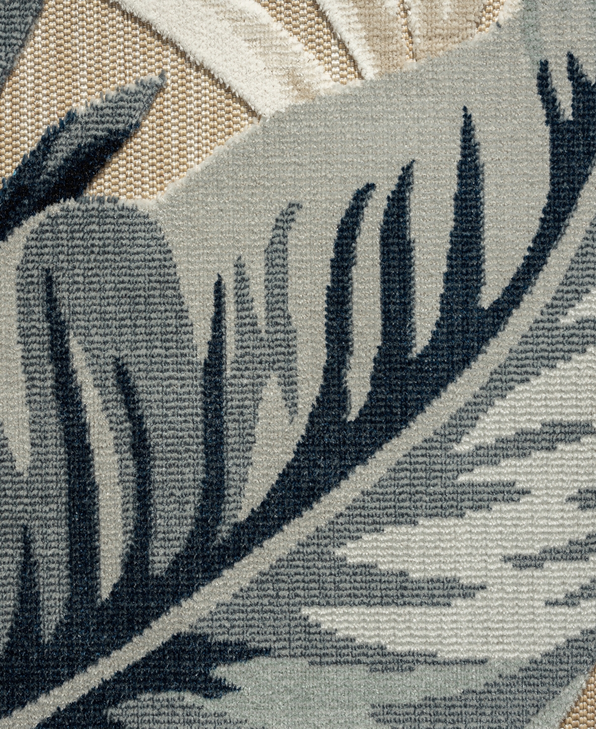 Lr Home Vance Vernd8210a 5' X 7' Outdoor Area Rug In Blue,beige