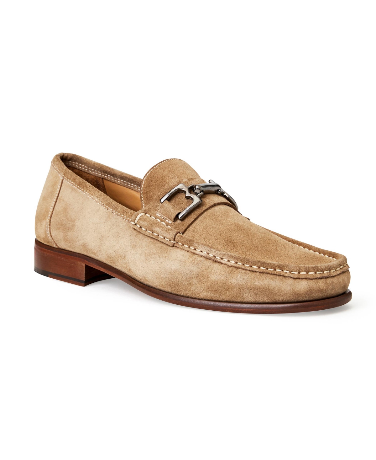 Shop Bruno Magli Men's Trieste Slip On Loafers In Taupe Suede