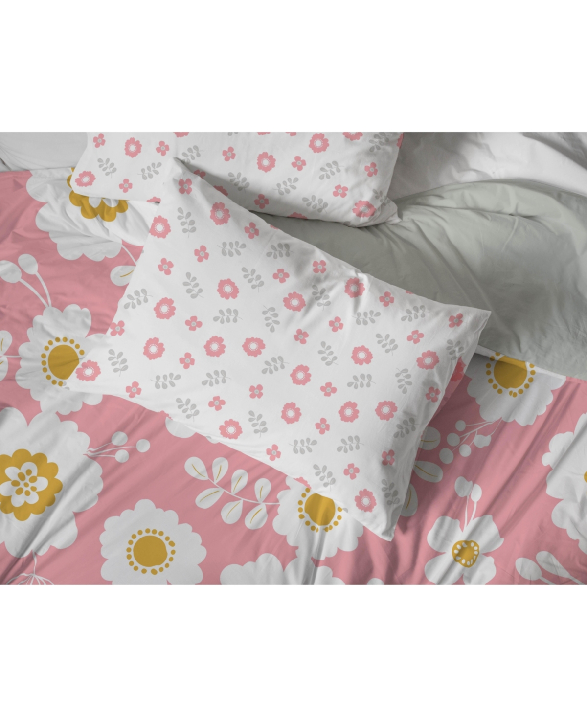 Saturday Park Cutout Floral 100% Organic Cotton Bed Set