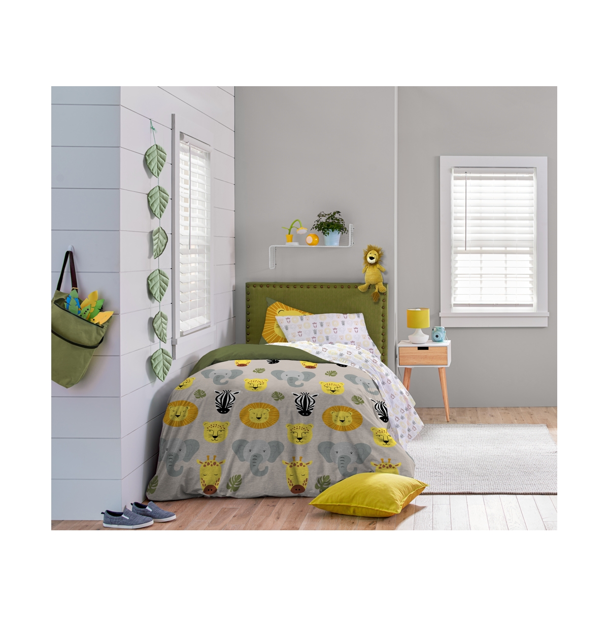 Saturday Park Safari Friends 100% Organic Cotton Bed Set