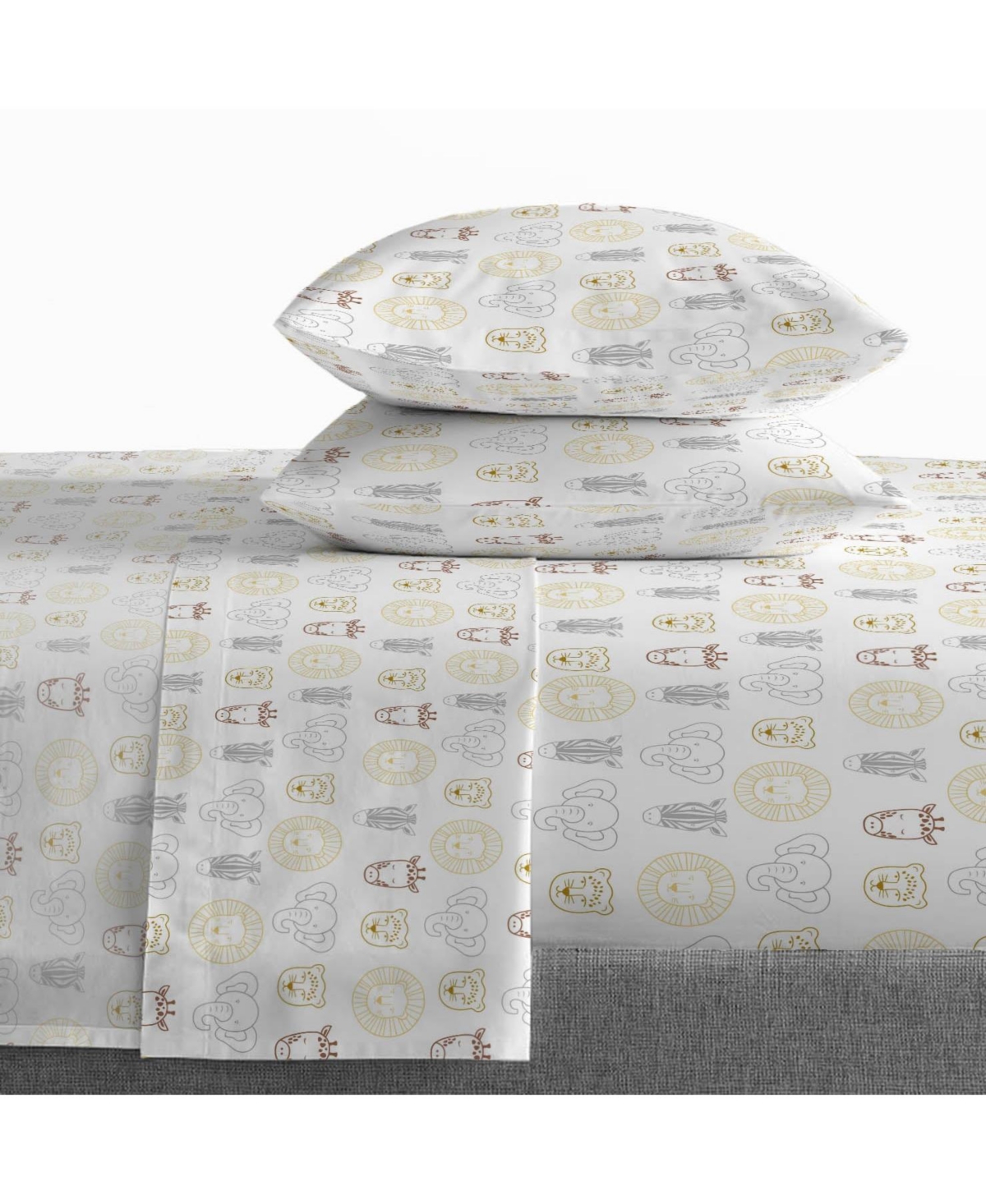 Saturday Park Safari Friends 100% Organic Cotton Bed Set
