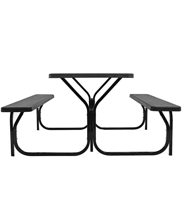 Costway Picnic Table Bench Set Outdoor Backyard Patio Garden Party