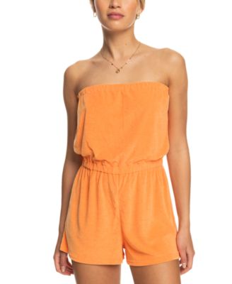 Roxy - Junior's Special Feeling Strapless Romper Swim Cover-Up