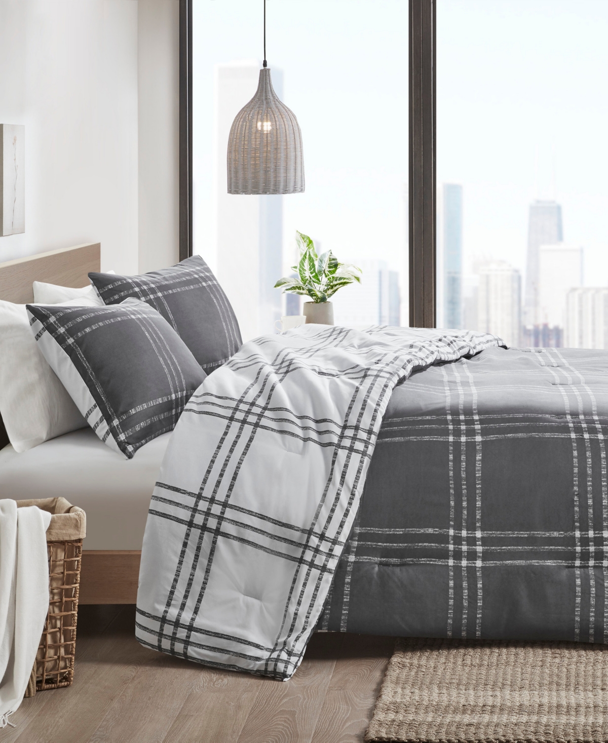 Intelligent Design Pike Plaid Reversible Comforter Set, Twin/twin Xl In Multi
