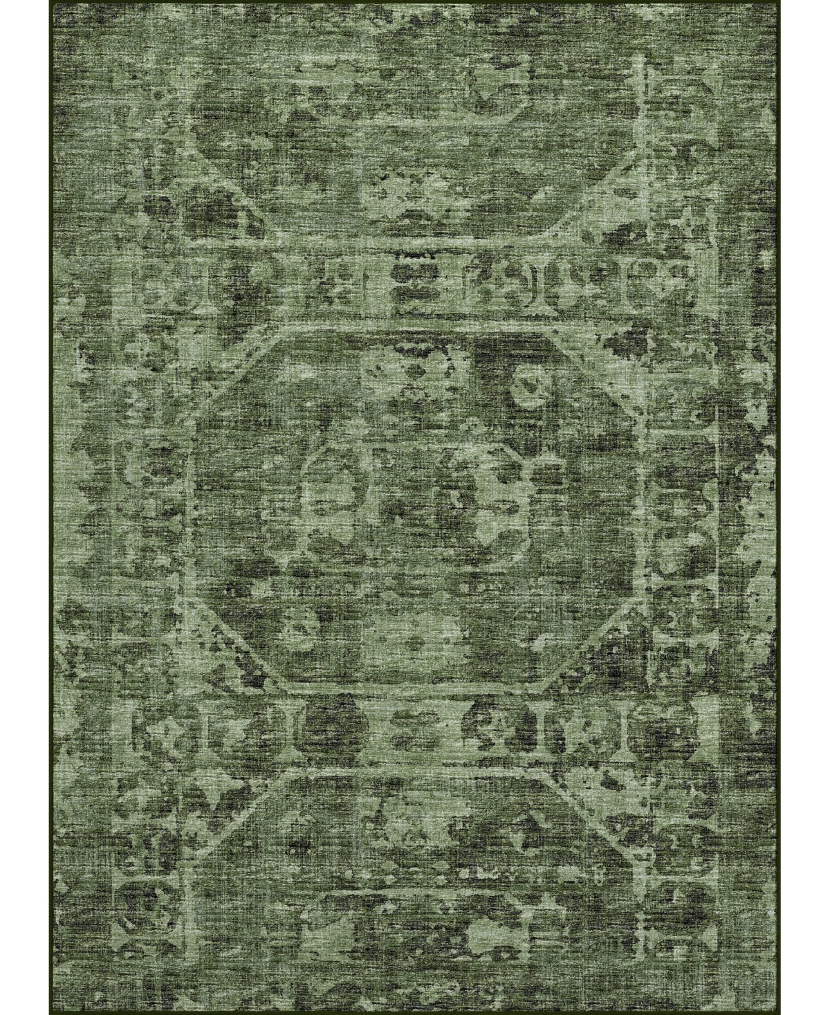 D Style Hallo Overdyed HLOD2 5' x 7'6in Area Rug - Moss