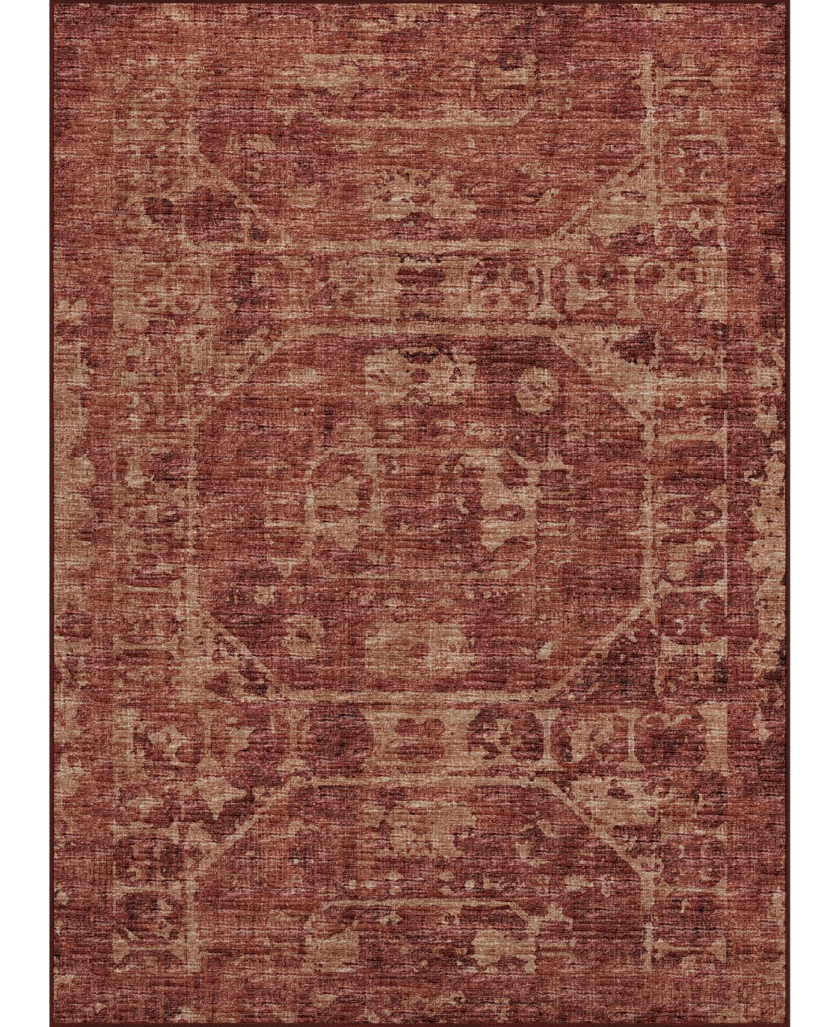 D Style Hallo Overdyed HLOD2 5' x 7'6in Area Rug - Paprika