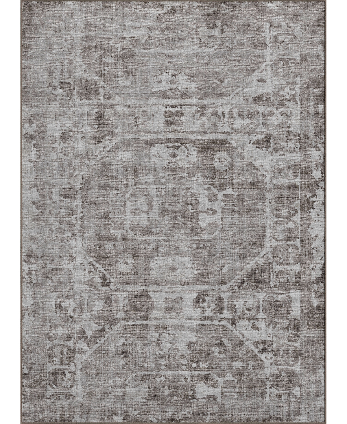 D Style Hallo Overdyed HLOD2 5' x 7'6in Area Rug - Coffee