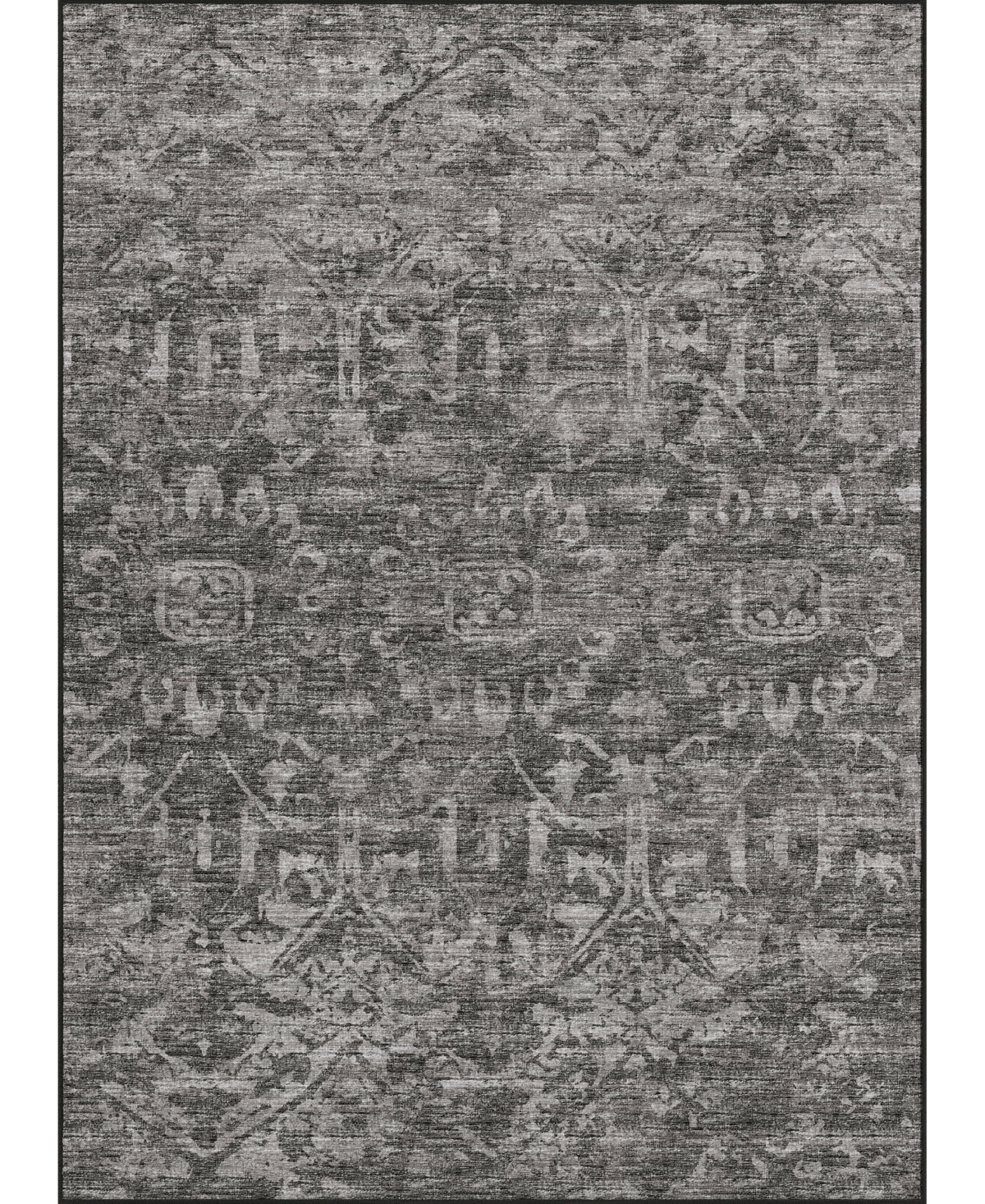 D Style Hallo Overdyed HLOD1 8' x 10' Area Rug - Charcoal