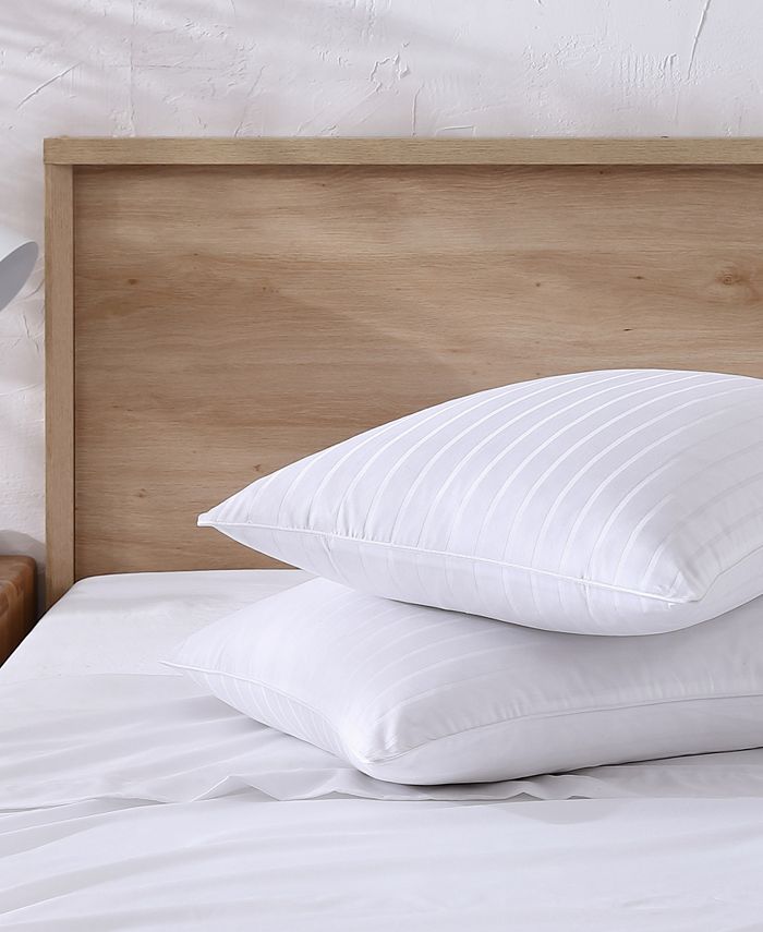 DKNY City Stripe Cotton 2 Piece Pillow Set, Standard/Queen Macy's