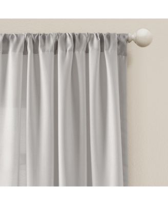 Lush Decor Tulle Skirt Solid Light Filtering Window Curtain Panels Pair Tan Curtains for Bedroom - Cute Curtains - Nursery Decor