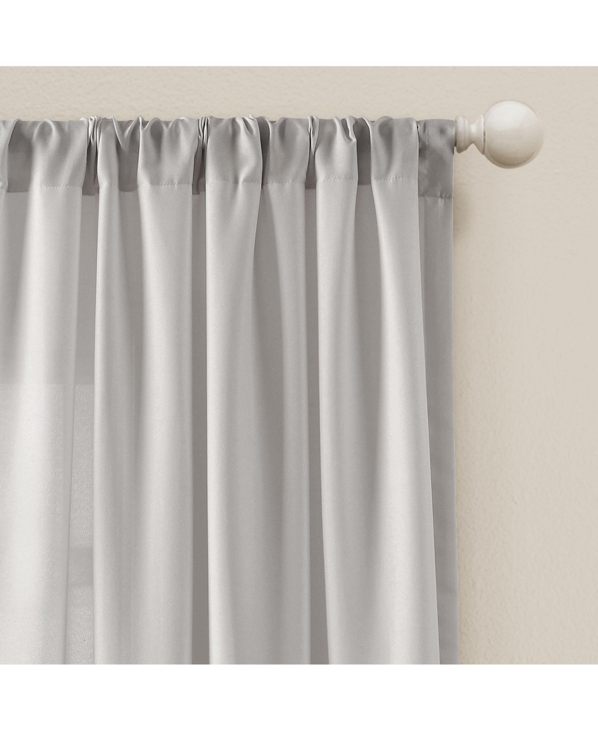 Lush Decor Tulle Skirt Solid Light Filtering Window Curtain Panels Pair Tan Curtains for Bedroom - Cute Nursery