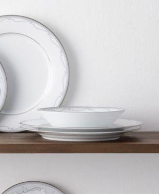 Satin Flourish 12-Piece Dinnerware Set, Service For 4