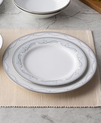 Satin Flourish Set of 4 Dinner Plates, 10.50"