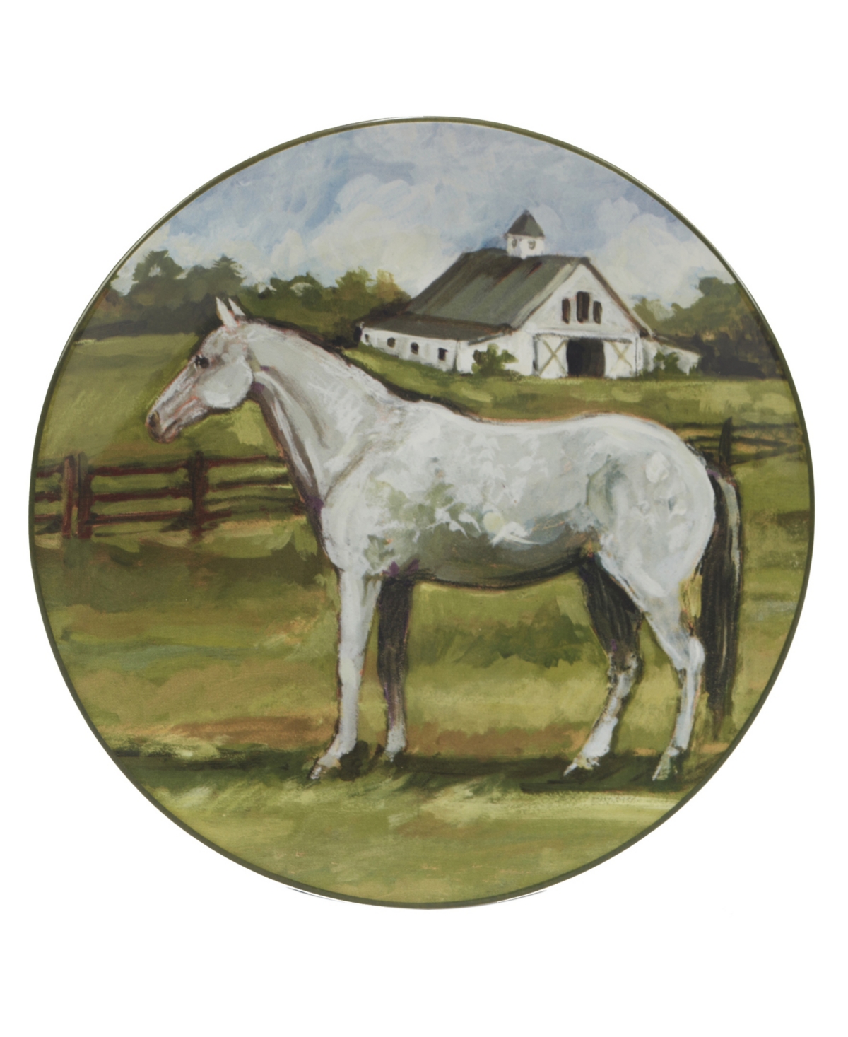 Certified International York Stables Set of 4 Dinner Plate