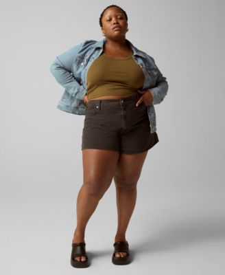 Levi's plus size high waisted shorts hotsell