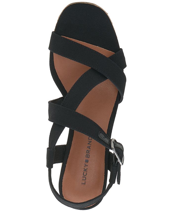 Lucky Brand Sandali Donna Dylina Con Fascia In Tessuto, Plantare Imbottito, Modello Slip On - 5