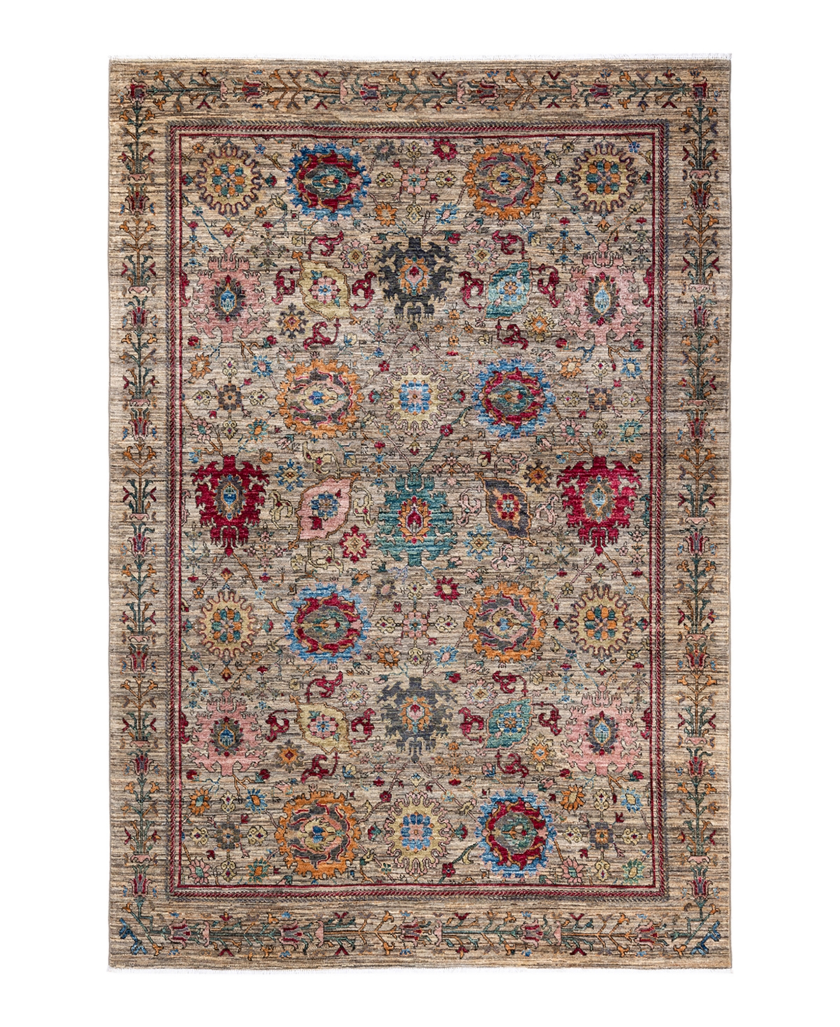 Adorn Hand Woven Rugs Serapi M1982 3' x 4'11in Area Rug - Blue