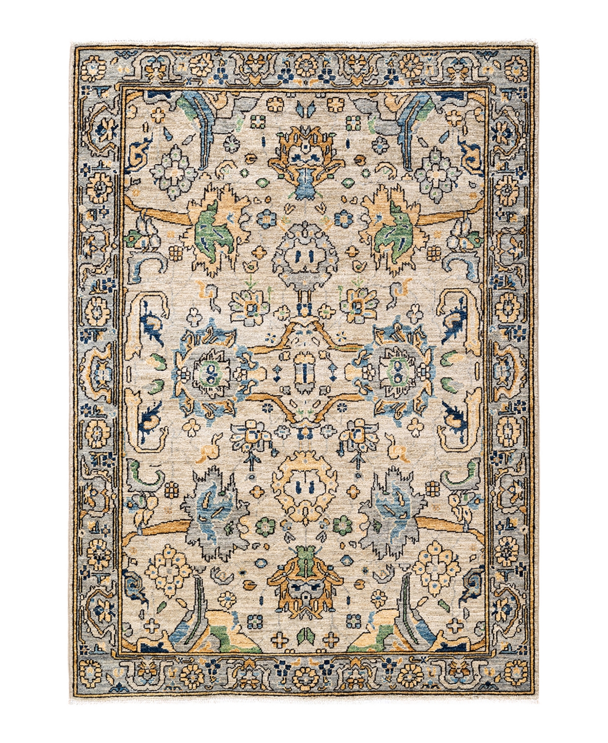 Adorn Hand Woven Rugs Serapi M1982 3'3in x 4'7in Area Rug - Mist