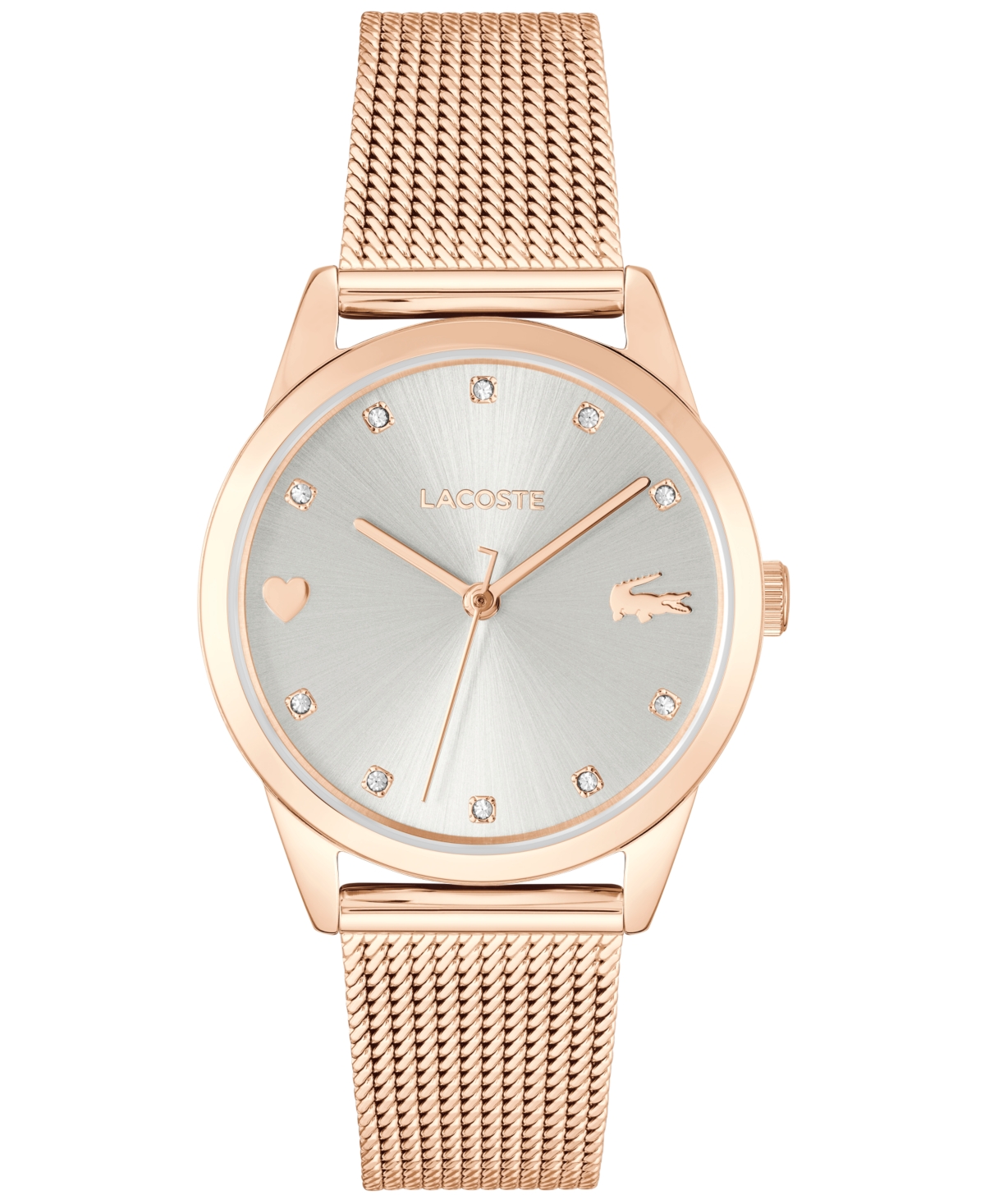 Lacoste Women's Stargaze Carnation Gold Ion Plated Mesh Bracelet Watch 30mm  Women's Shoes | ModeSens