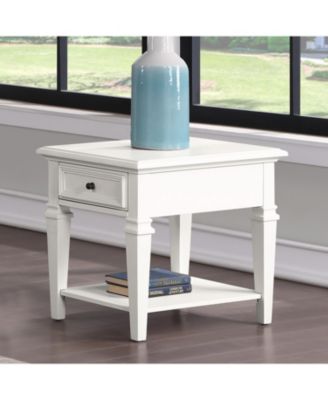 Steve Silver Charlestown 26" Wide Wooden Farmhouse End Table