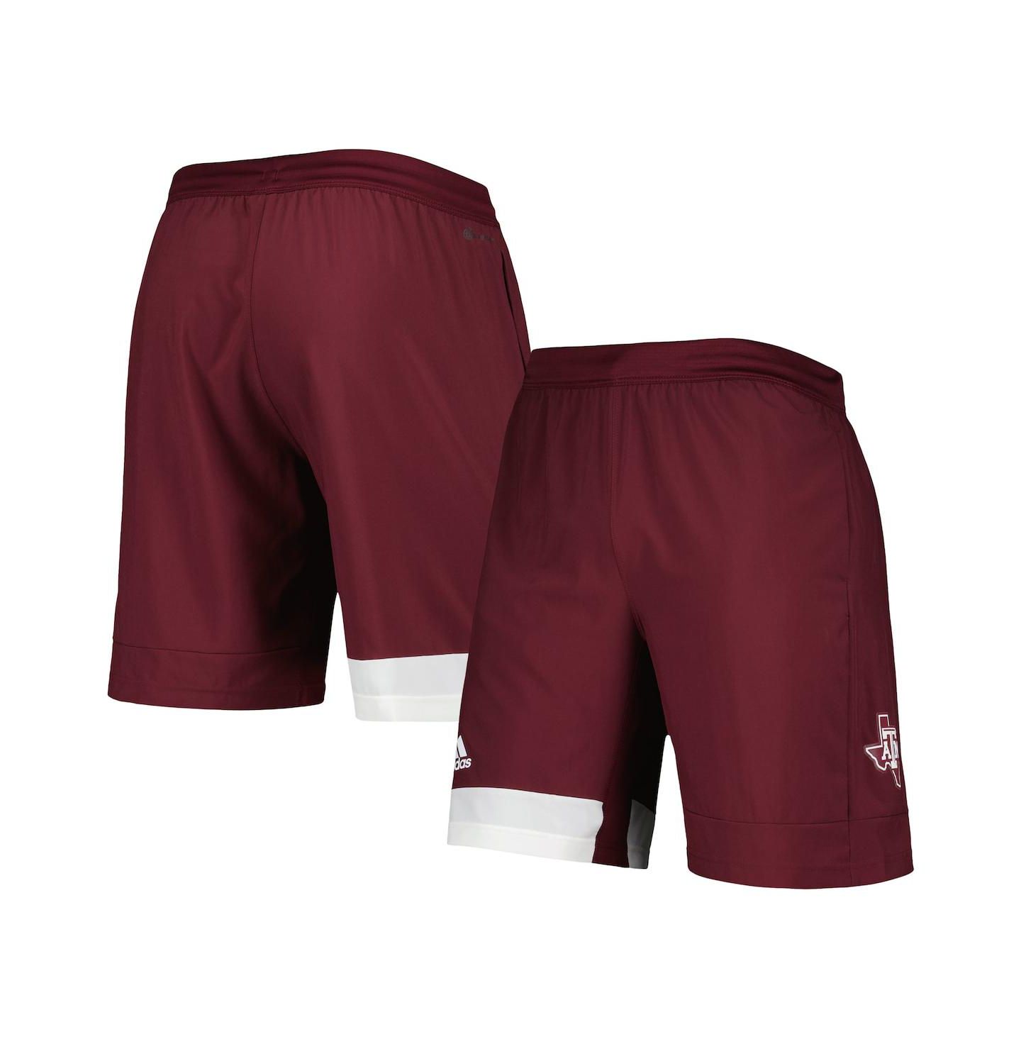 Мужские шорты adidas Maroon Texas A&M Aggies Aeroready Training — фото 1