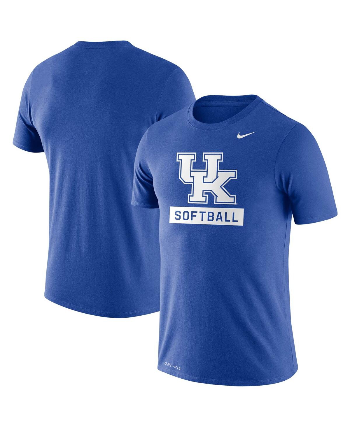 Shop Nike Men's  Royal Kentucky Wildcats Softball Drop Legend Performance T-shirt