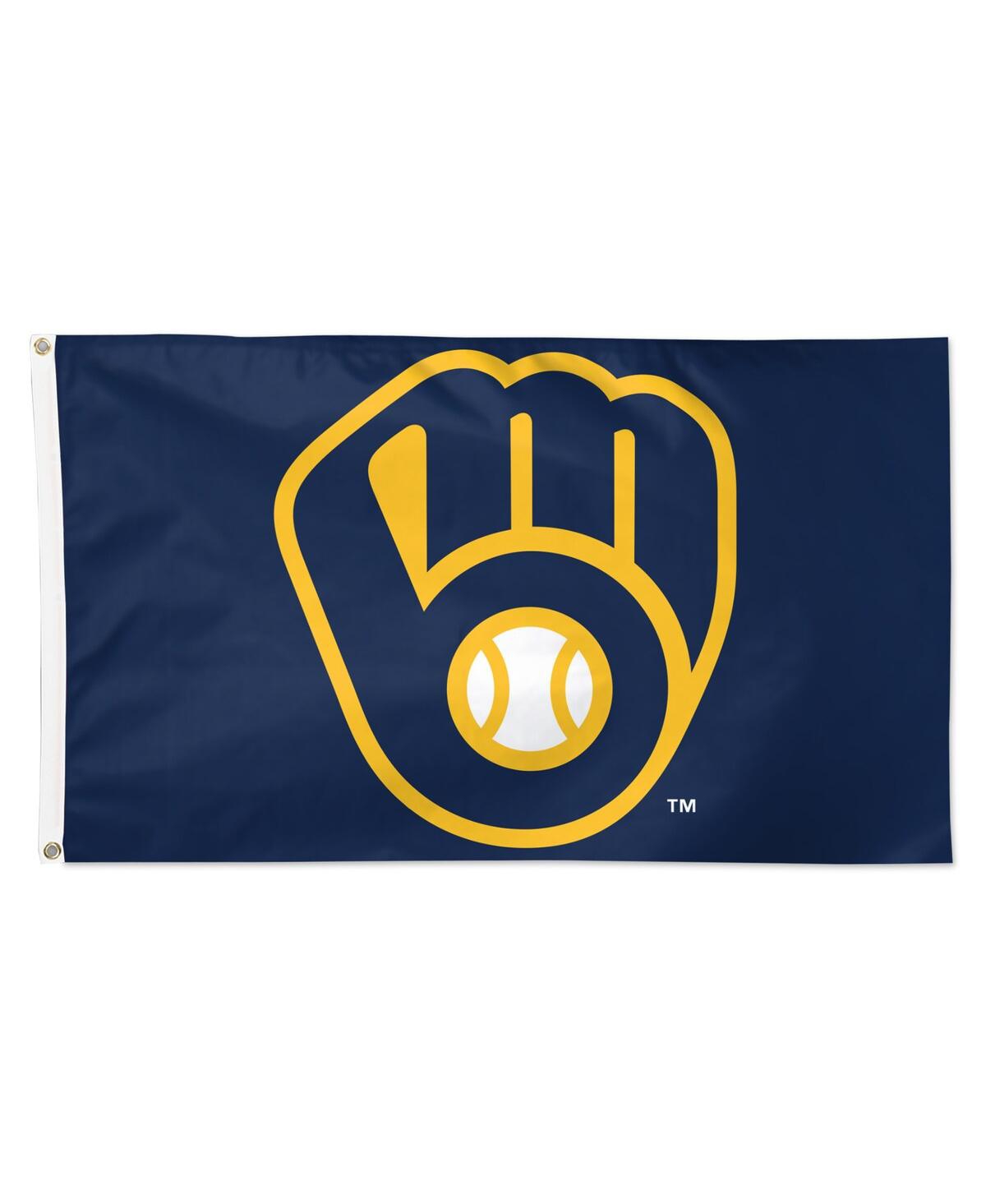 Milwaukee Brewers 3' x 5' Primary Logo Single-Sided Flag - Navy
