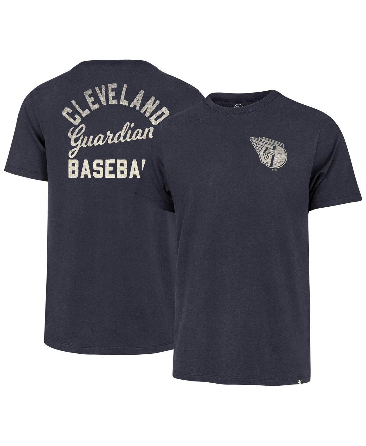 47 Brand Men's ' Navy Cleveland Guardians Turn Back Franklin T-shirt