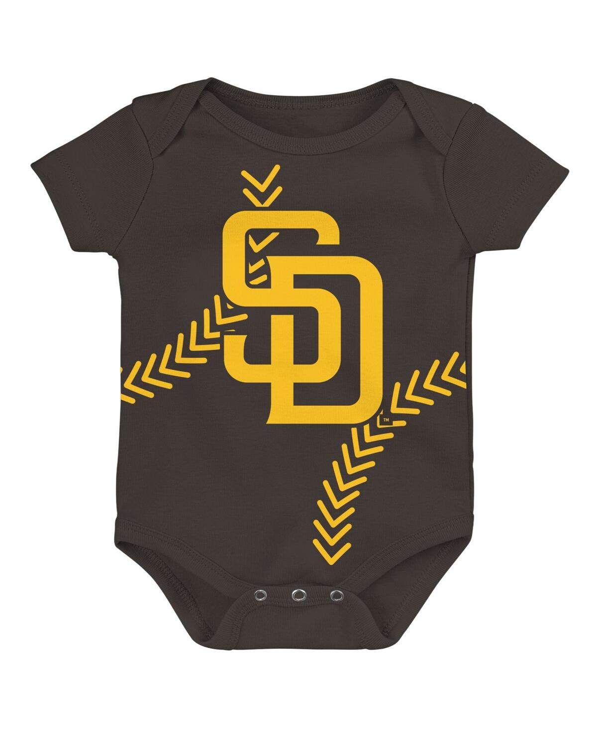 Shop Outerstuff Newborn And Infant Boys And Girls Brown San Diego Padres Running Home Bodysuit