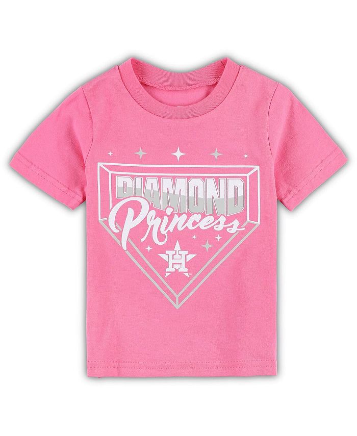 Outerstuff Toddler Girls Pink Houston Astros Diamond Princess T