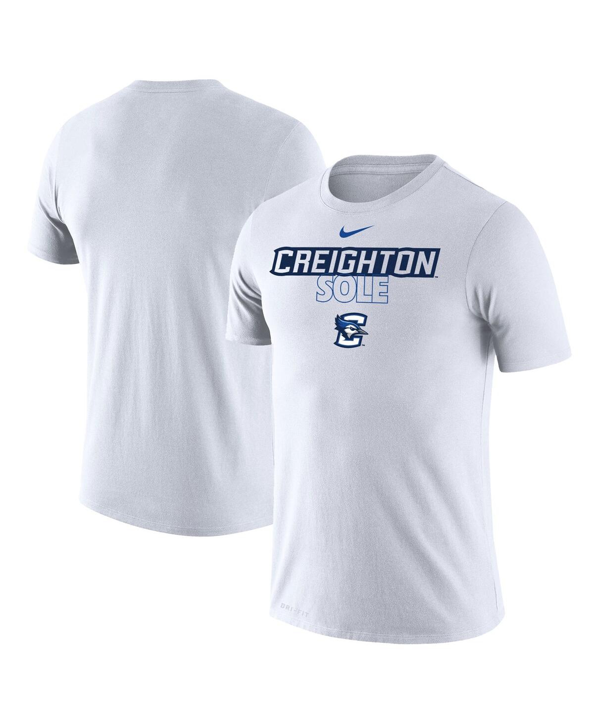 Shop Nike Men's  White Creighton Bluejays On Court Bench T-shirt
