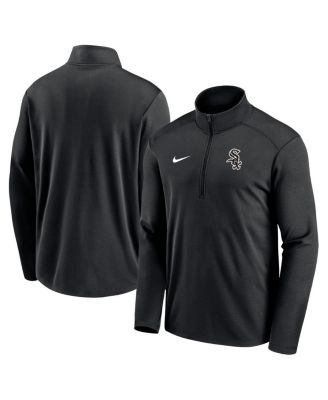 Men's Black Chicago White Sox Agility Pacer Performance Half-Zip Top