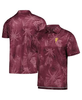 Men's Maroon Arizona State Sun Devils Palms Team Polo Shirt
