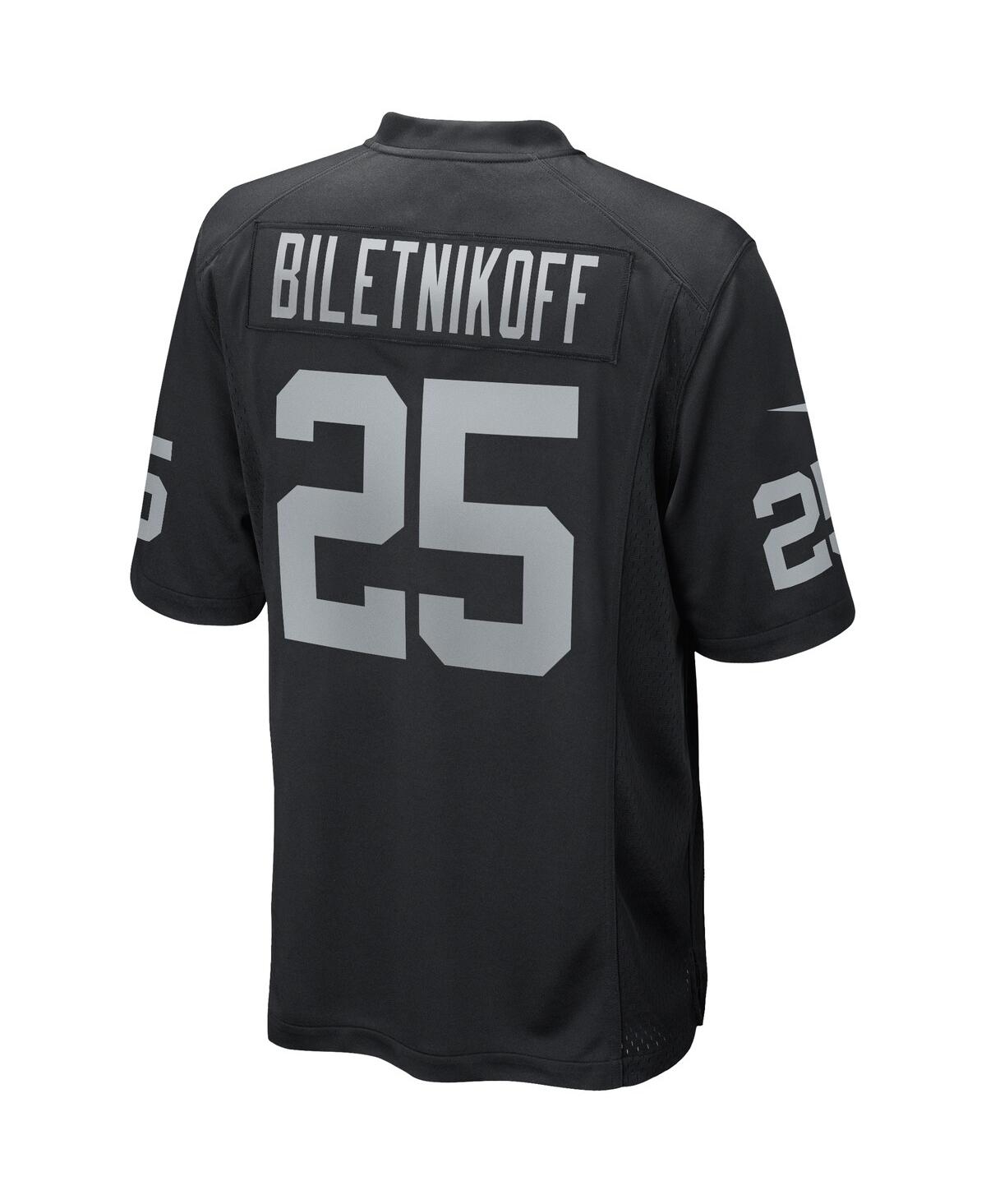 Men's Nike Fred BiletnikoffLas Vegas Raiders Game Retired Player Jersey - Black