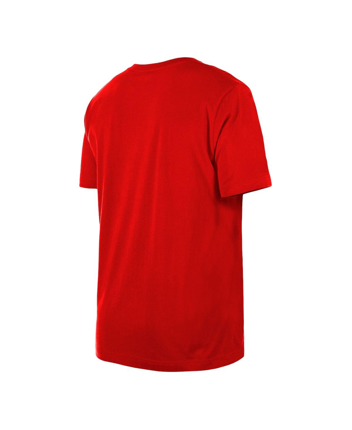 Shop New Era Men's  Red Washington Nationals Batting Practice T-shirt