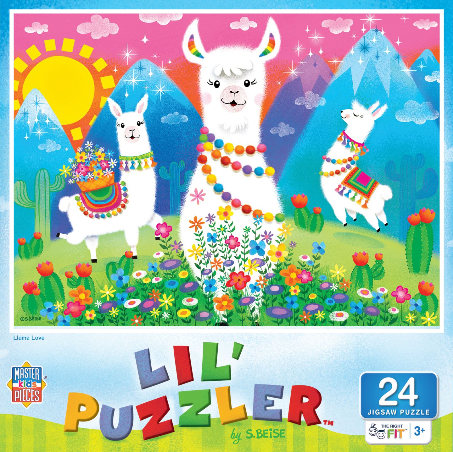 Детский пазл MasterPieces Puzzles Llama Love 24-Piece Jigsaw Puzzle, Ages 3+ — фото 1