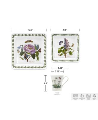 Botanic Garden Square 12 Pc. Dinnerware Set, Service for 4
