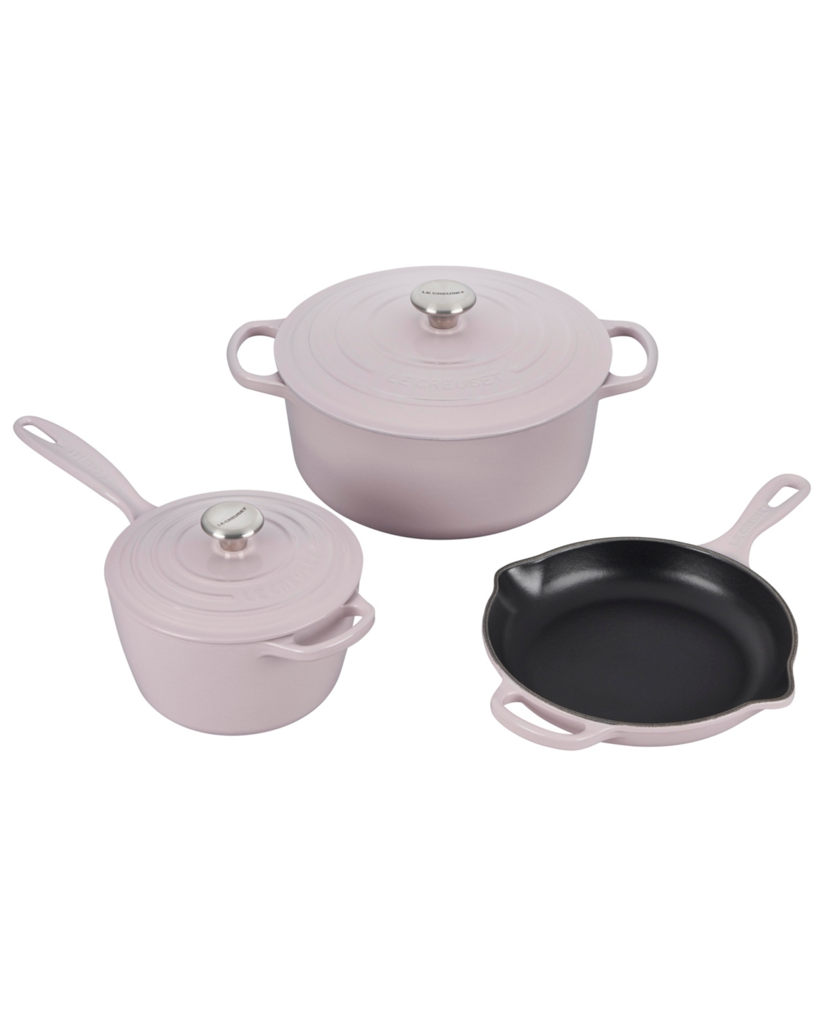 Le Creuset Shallot 5pc Signature Set In Shallot
