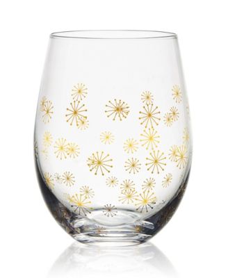 Party Stemless Wine Glasses, Set of 4