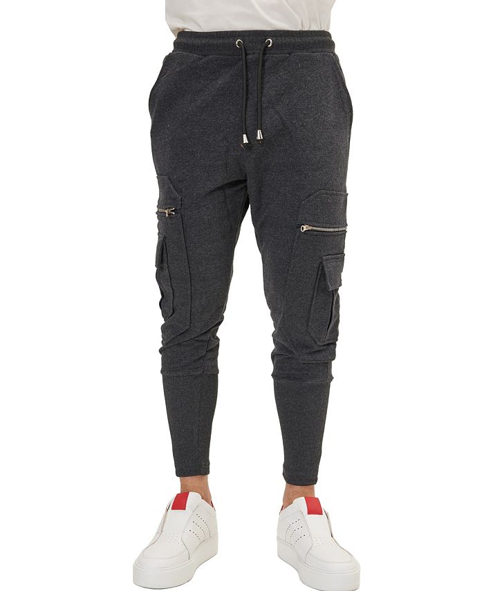 RON TOMSON Men s Modern Zipper Pocket Fitted Joggers Macy s