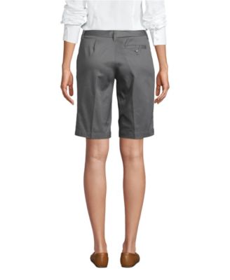 Women's Plain Front Blend Chino Shorts