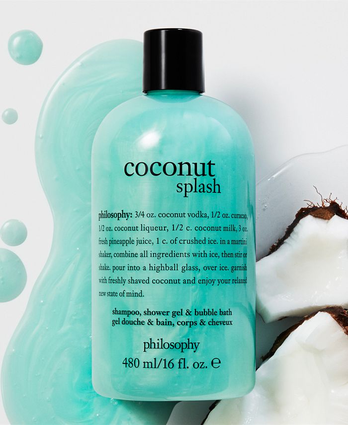 philosophy coconut splash 3in1 shampoo, shower gel and bubble bath