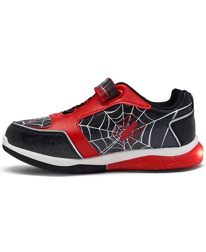 Marvel Little Boys Spider-Man Adjustable Strap Casual Sneakers from ...