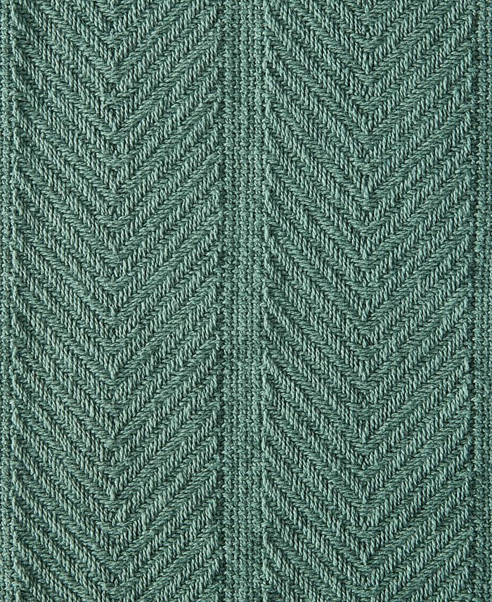 Eddie Bauer Herringbone Cotton Reversible Blanket, King Macy's